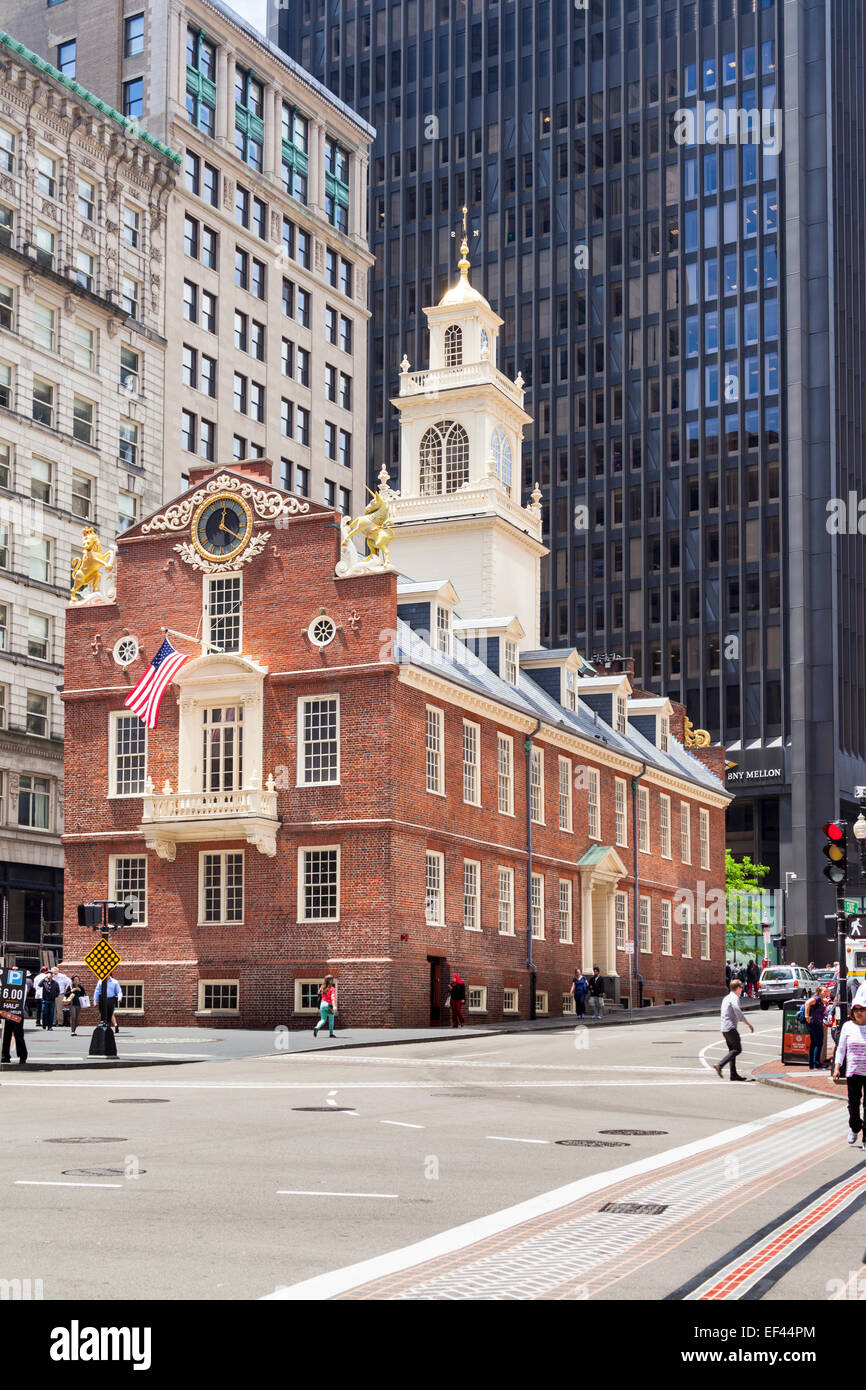 Old State House, State Street, Boston, Massachusetts, USA Stock Photo