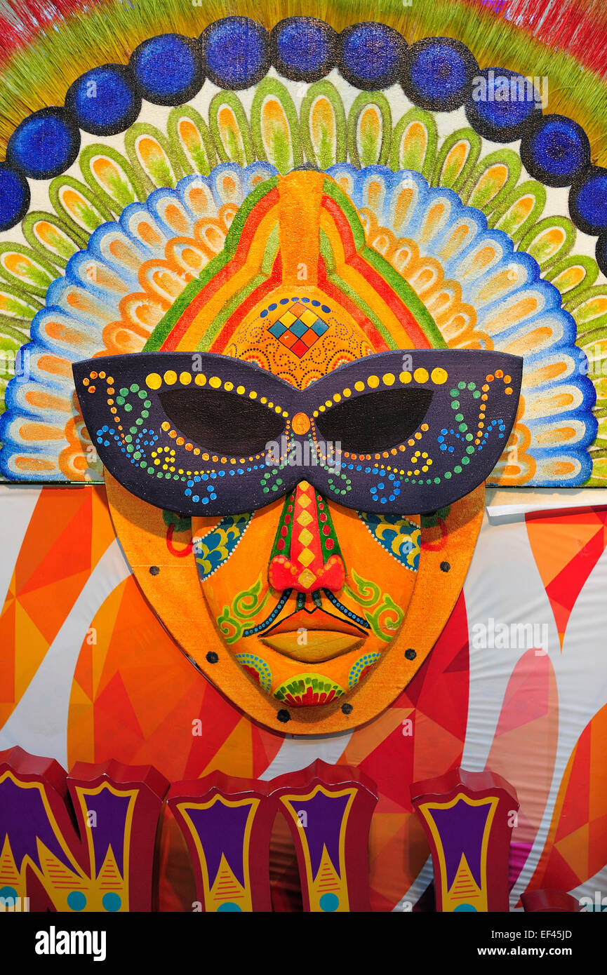 Sinulog Mask Ayala Center Cebu City Stock Photo Alamy