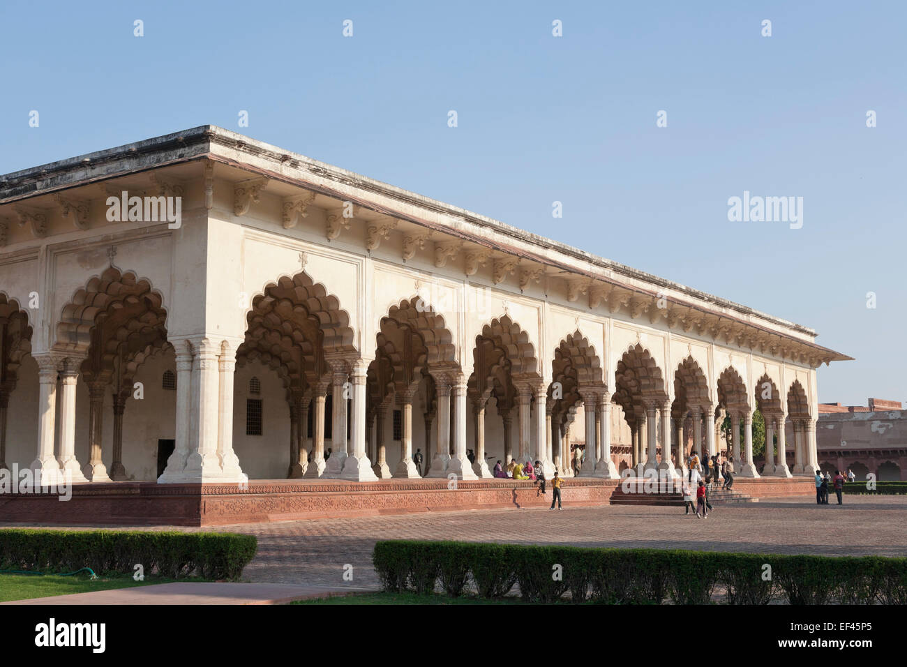 Agra, Uttar Pradesh, India. DiwaniAm, The Hall of Public Audience, in