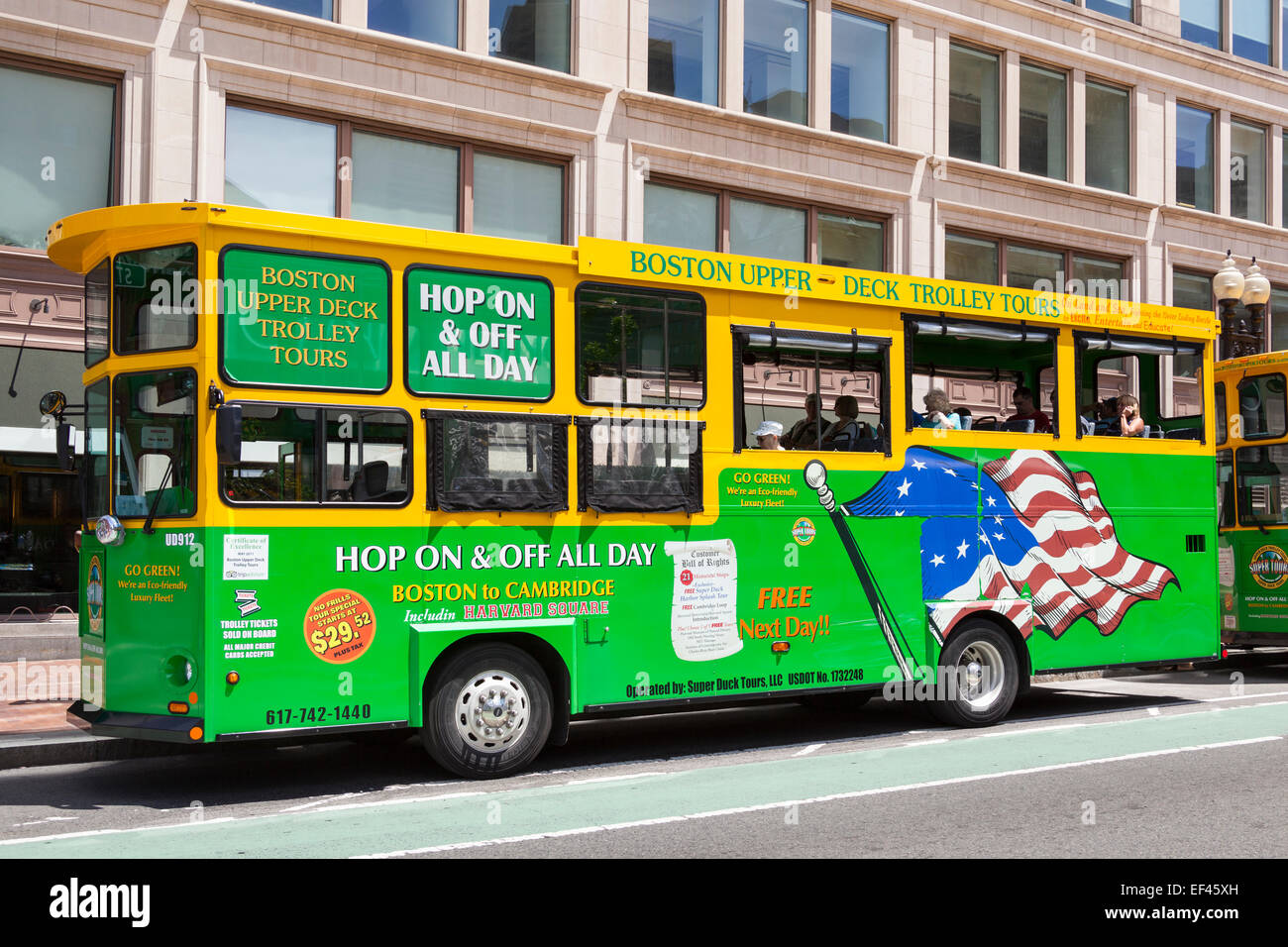 Boston city sightseeing bus, Boston, Massachusetts, USA Stock Photo