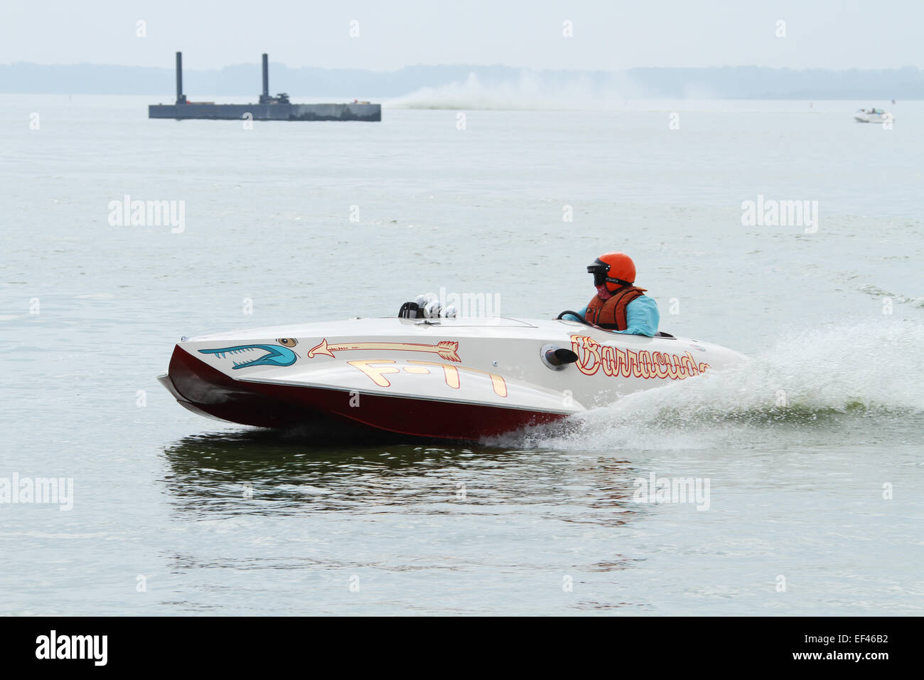 Boat F77, Barracuda. Vintage Hydroplane. Boat Racing. American Power