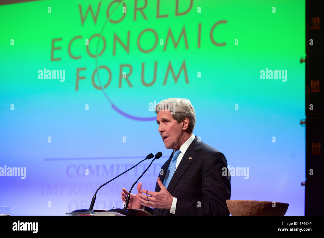 U.S. Secretary of State John Kerry speaks about sustainability efforts
