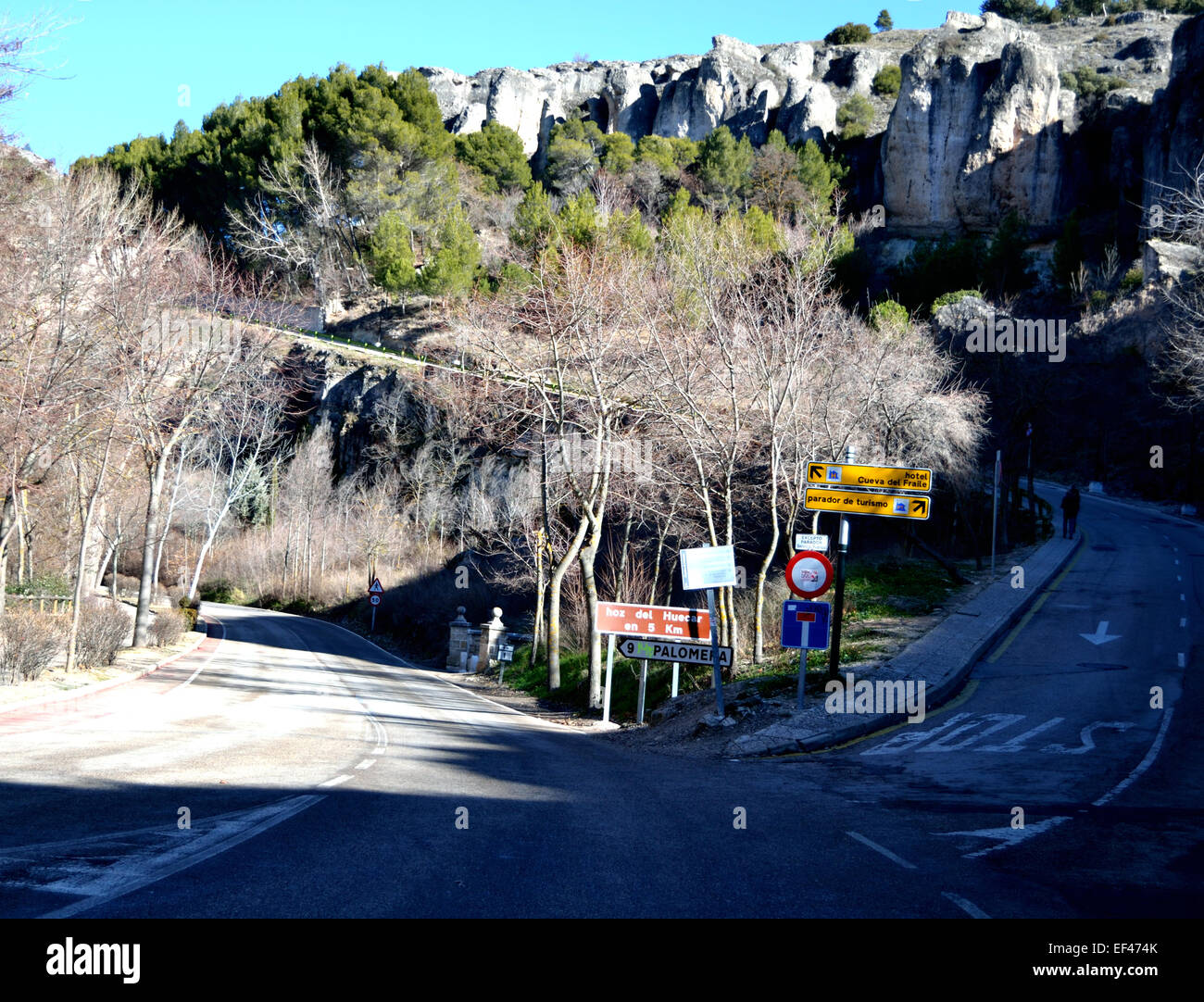 Pathways in Cuenca, Spain Stock Photo