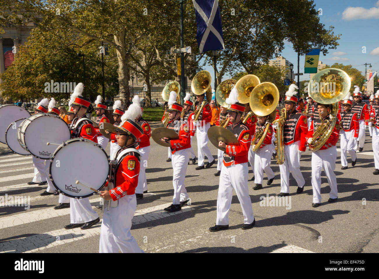 Polish American parade Philadelphia PA Stock Photo