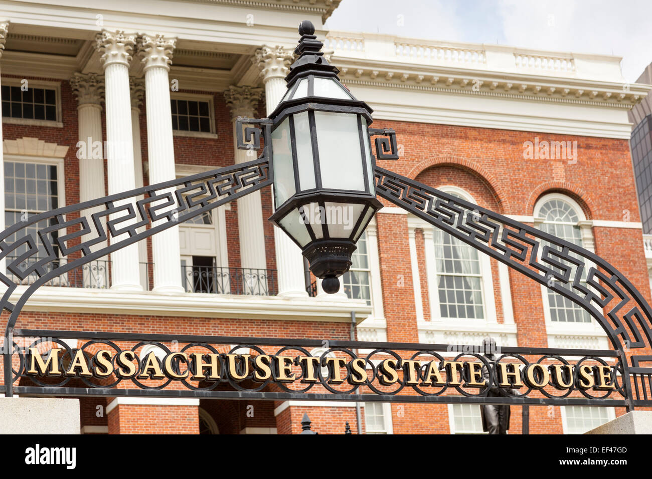 Massachusetts State House, Beacon Street, Boston, USA Stock Photo