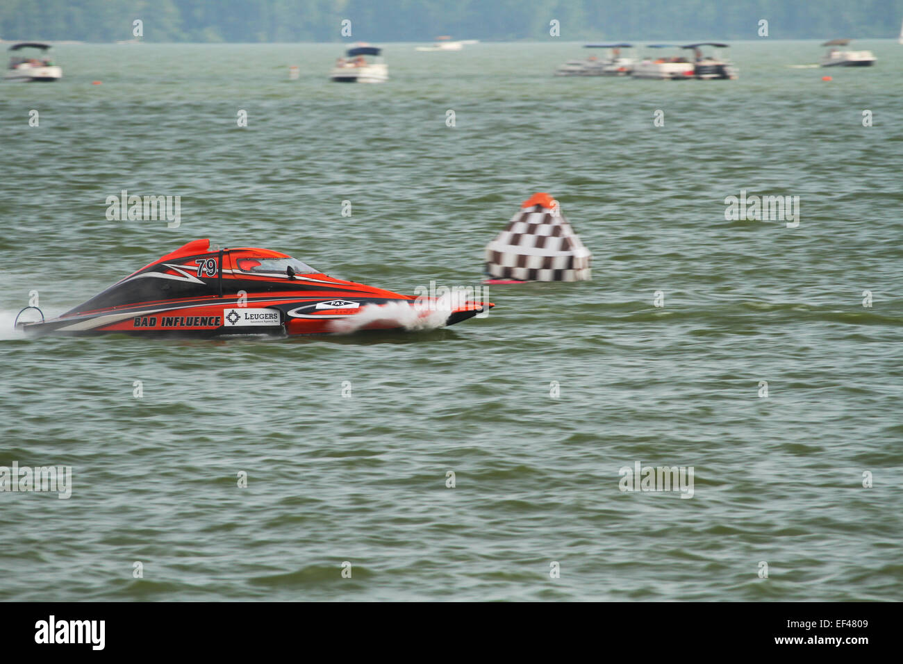 Boat S79. Class S, 2.5 Liter Stock Hydroplane. Boat Racing. American Power Boat Association (APBA) sanctioned event.  The Ohio G Stock Photo