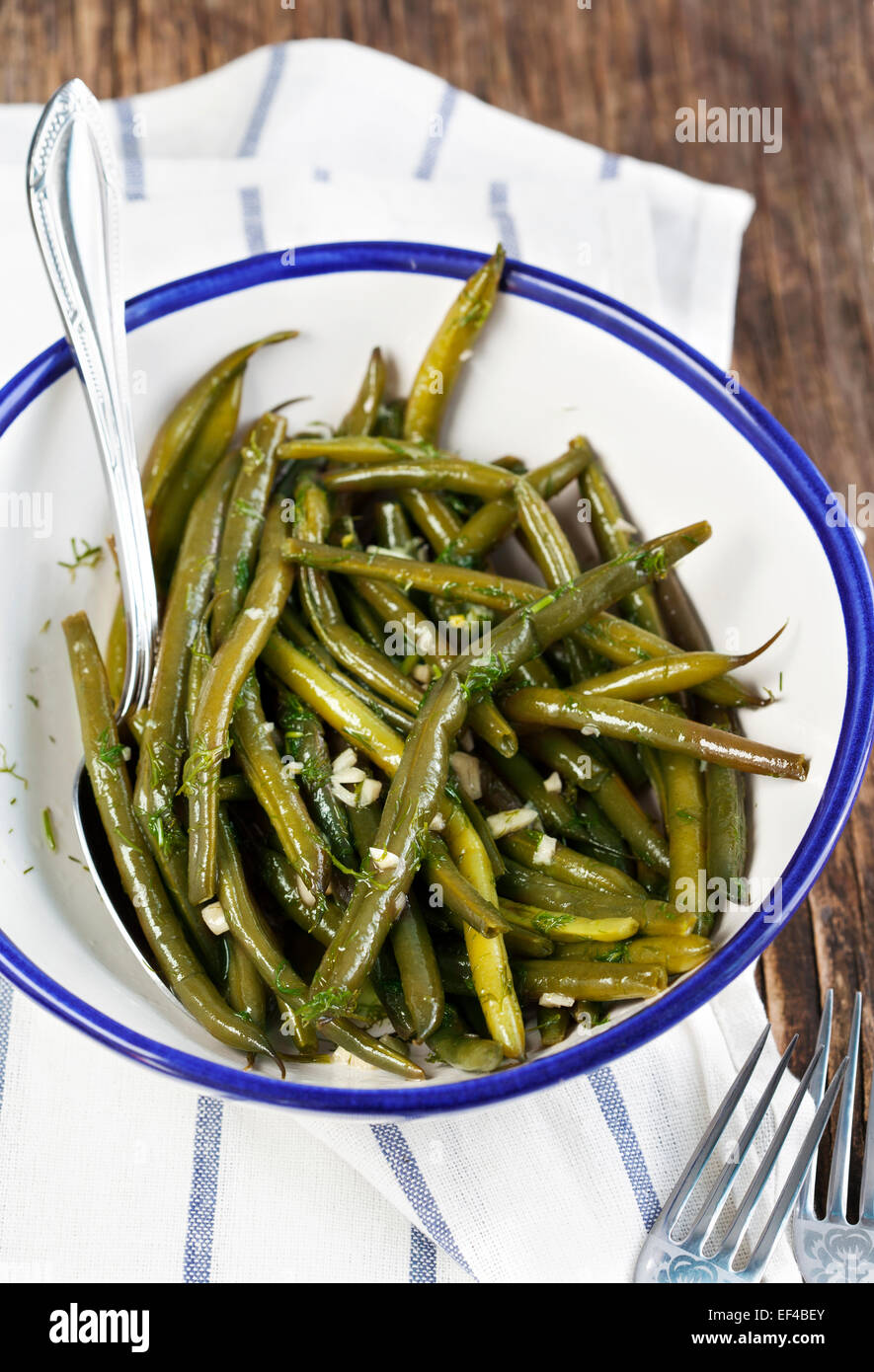 Marinated Green Beans Stock Photo Alamy