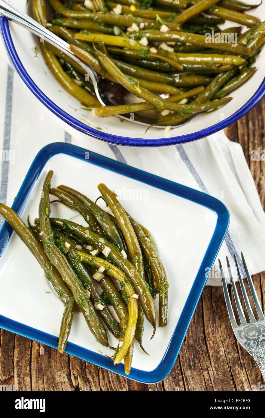 Marinated Green Beans Stock Photo Alamy