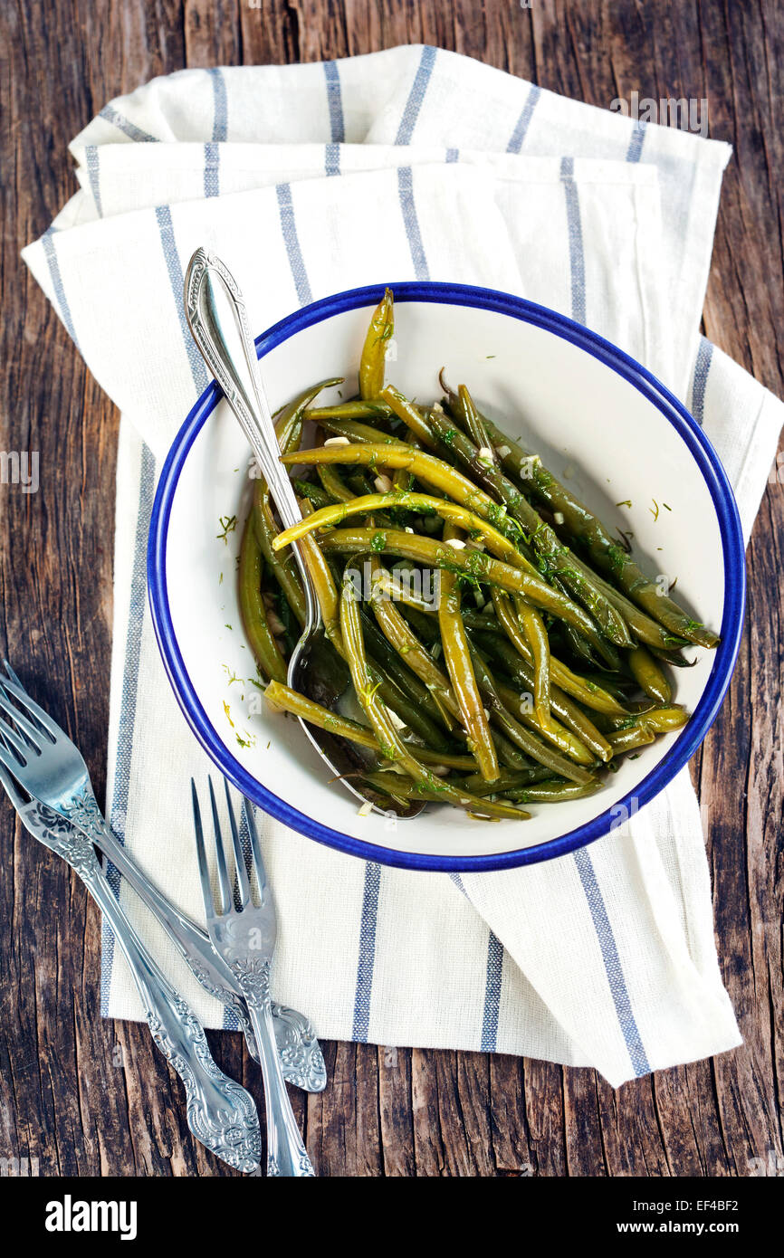 Marinated Green Beans Stock Photo Alamy