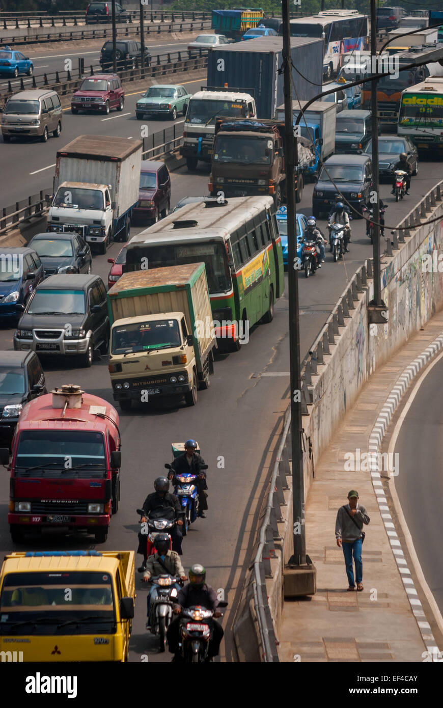 Road traffic in Jakarta, Indonesia Stock Photo Alamy
