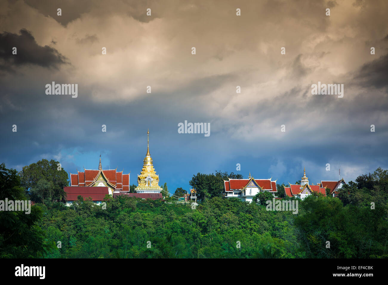 Wat Phathat Doisaket Temple, Chiang mai, Thailand. Stock Photo