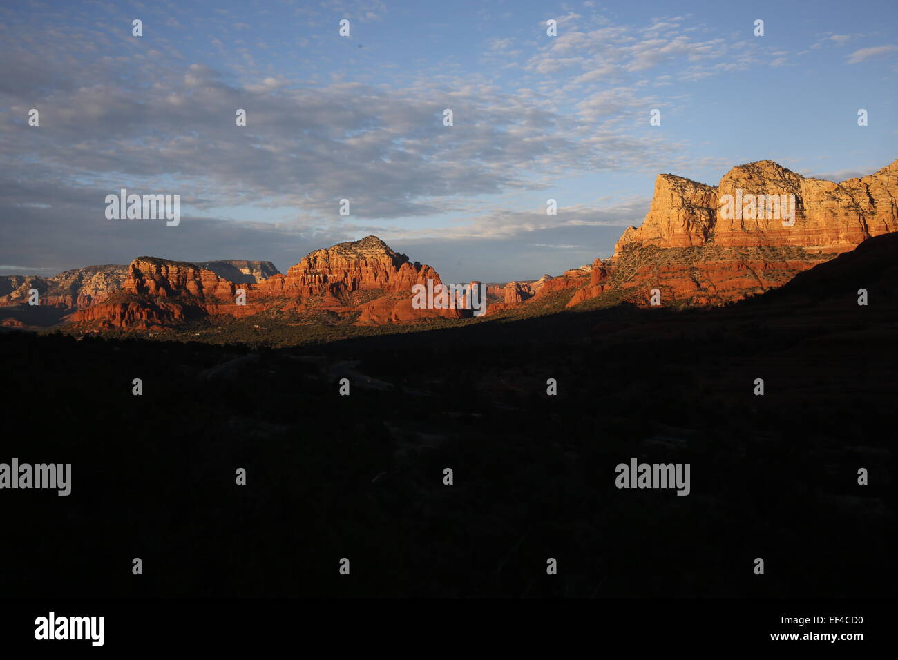shiprock at sunset. sedona, arizona photo by jen lombardo Stock Photo