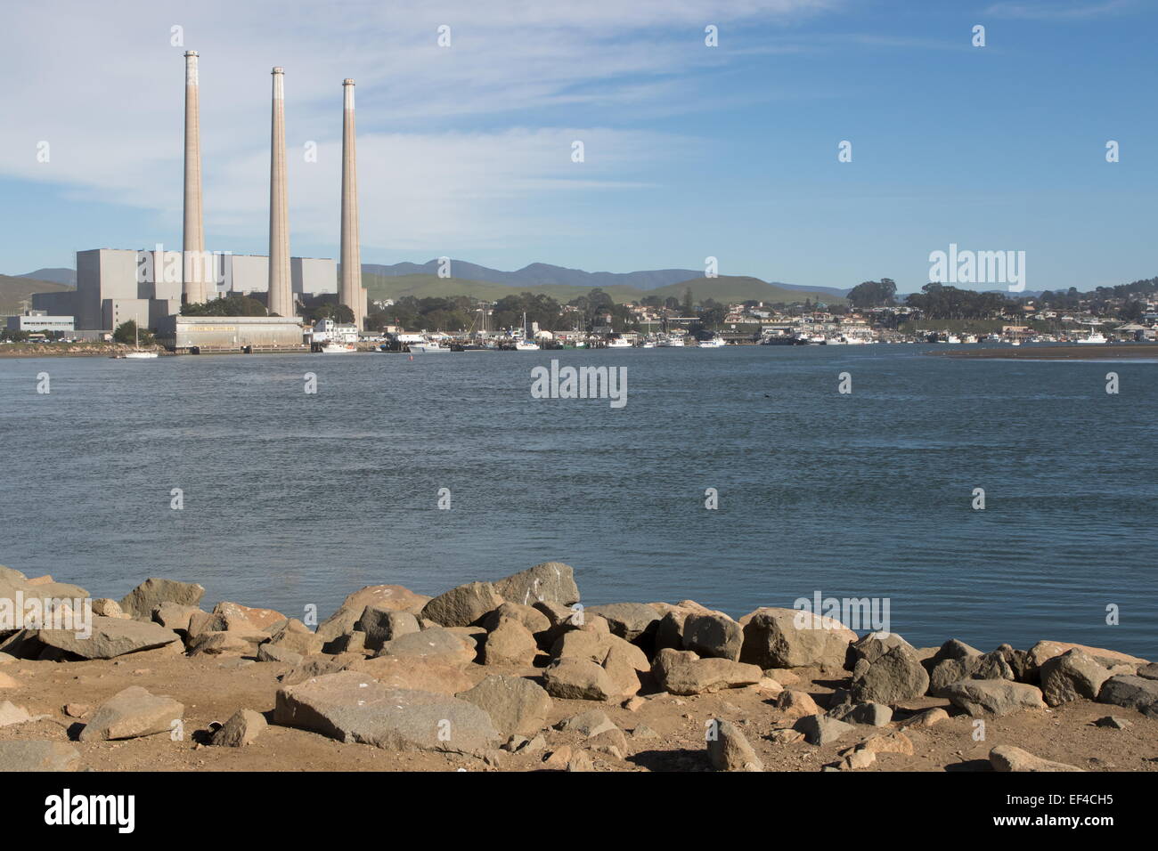 The fishing port of Morro Bay in San Luis Obispo County, California