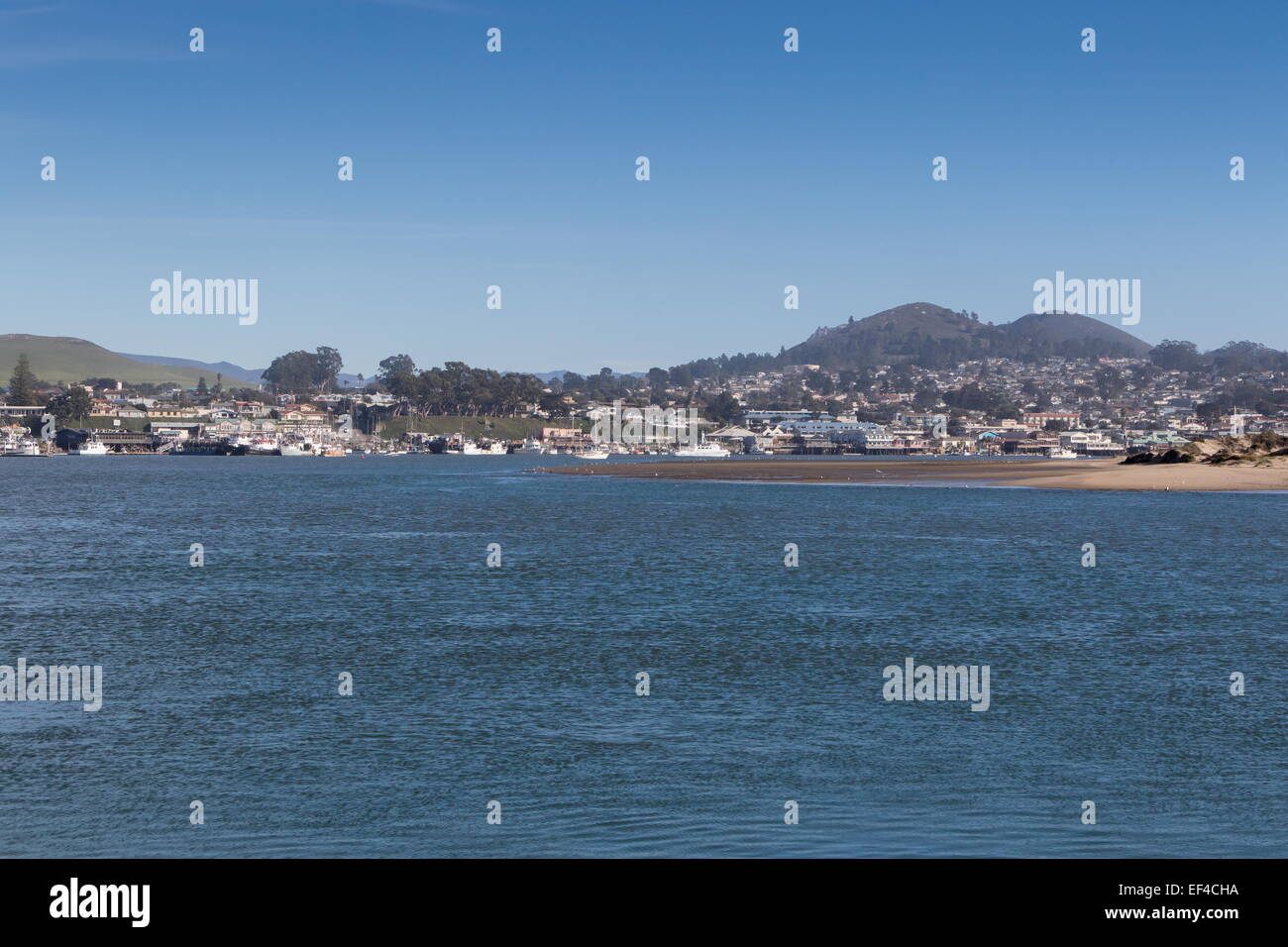 The fishing port of Morro Bay in San Luis Obispo County, California
