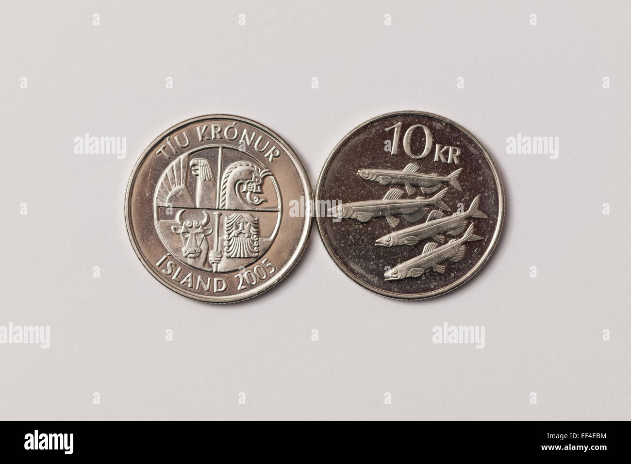 Icelandic iceland coin hi-res stock photography and images - Alamy