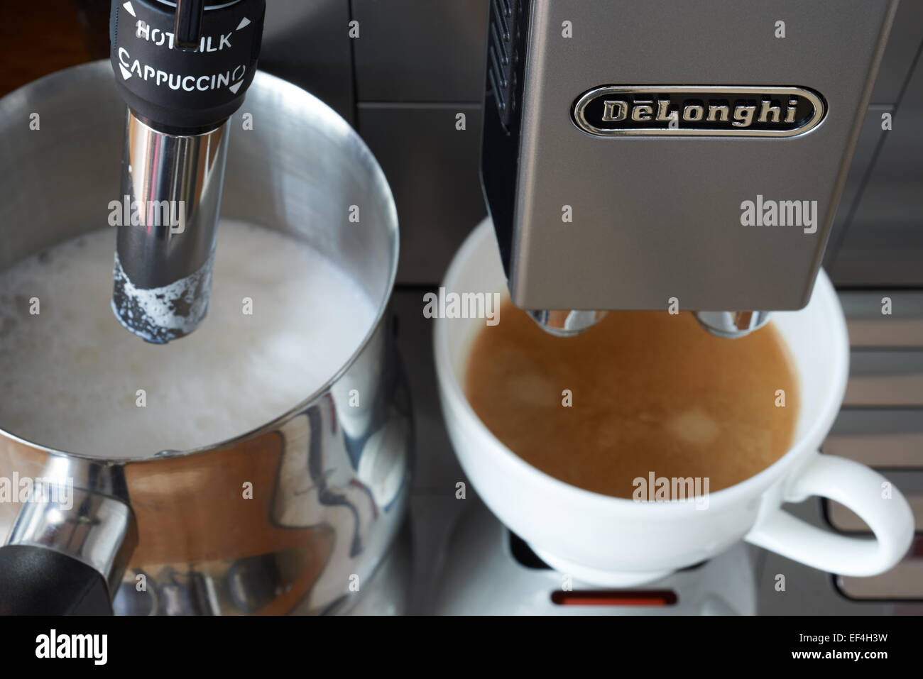 DeLonghi beantocup coffee machine Stock Photo Alamy