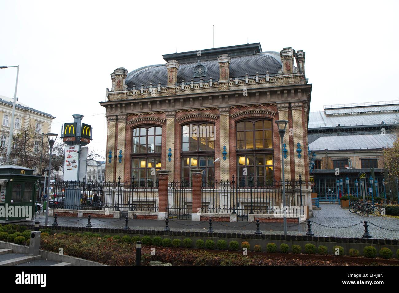 The most lavish McDonalds Restaurant at Budapest's western railway station Stock Photo