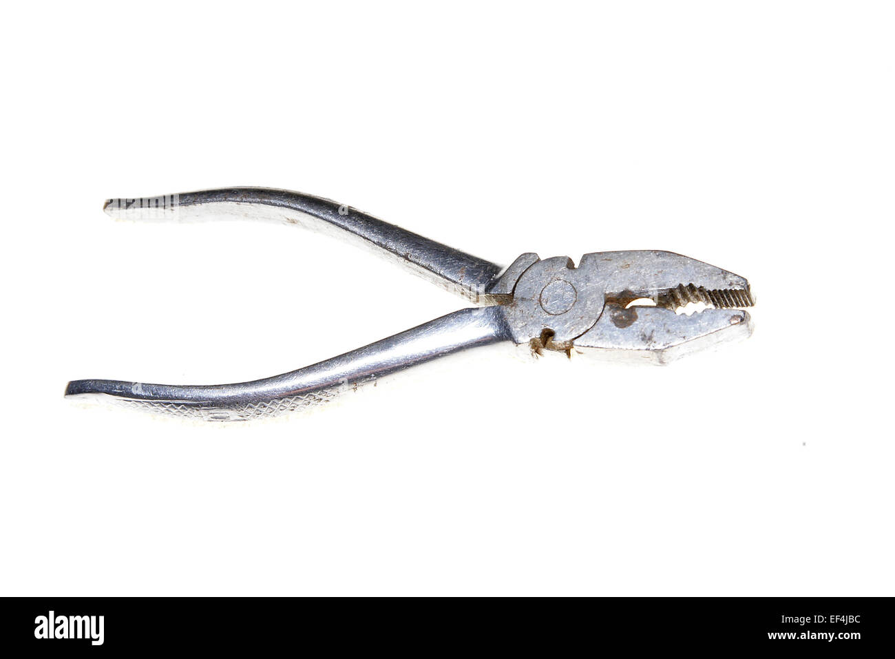 flat pliers isolated vintage metal tool construction work labour hand