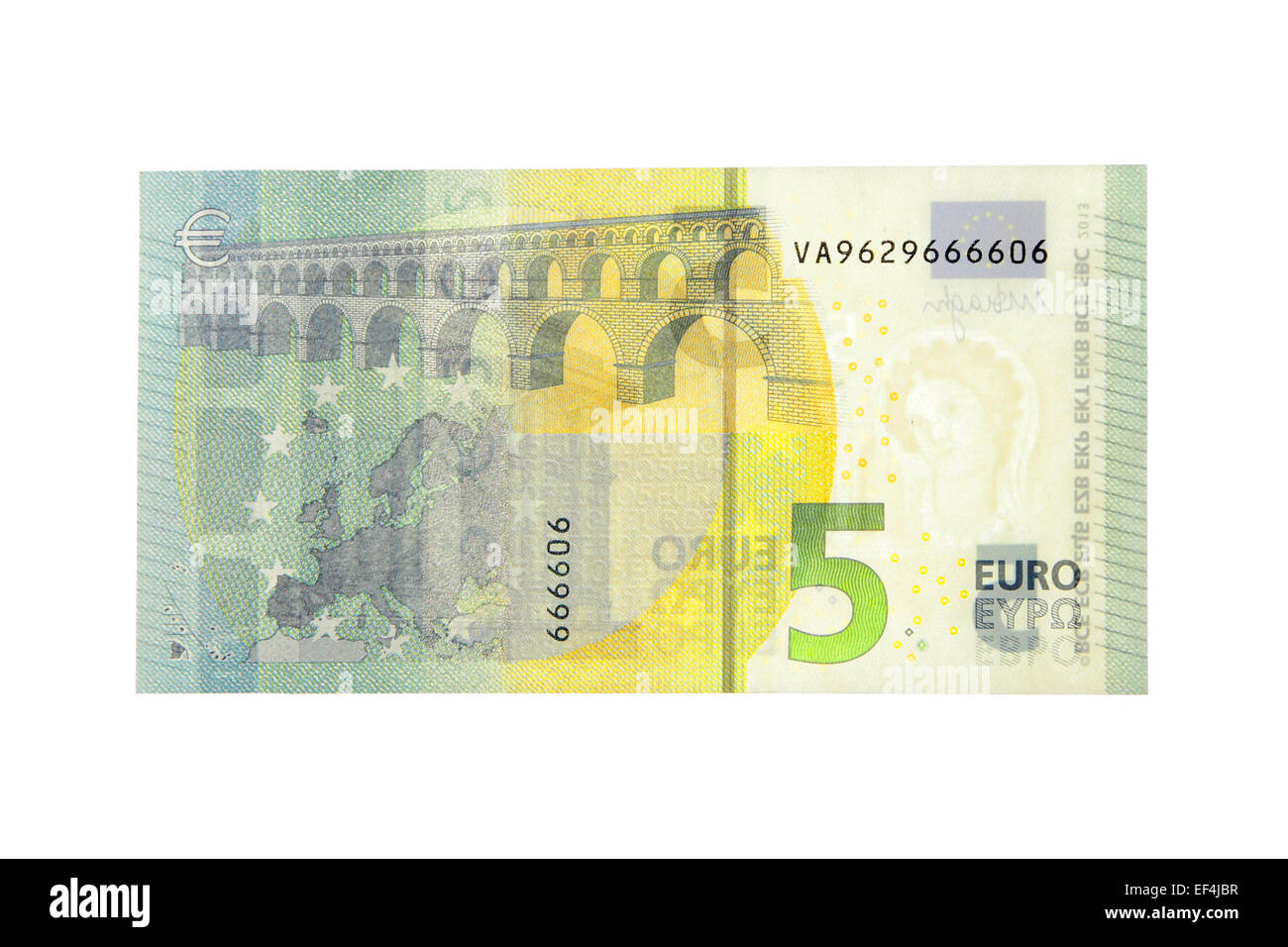 lfive 5 euro change money economy monetary european union global future conversion active currency banknote greenback paper new Stock Photo