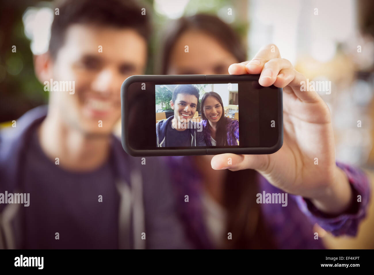 Young college student selfie hi-res stock photography and images - Alamy