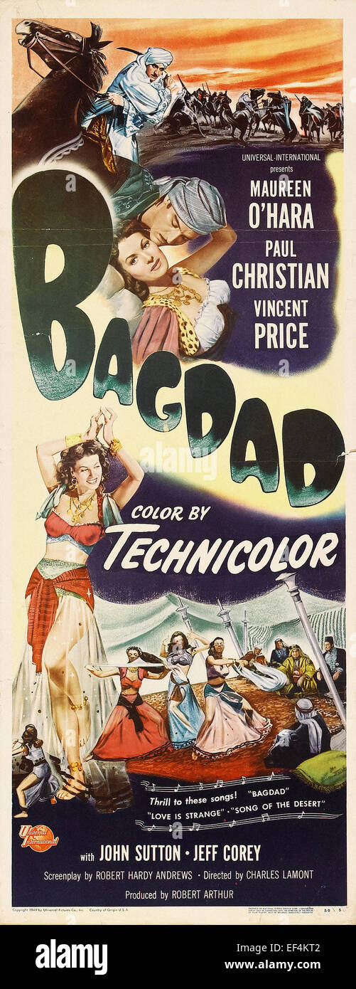 The Bad and the Beautifull - Lana Turner ; Kirk Douglas - Movie Poster Stock Photo