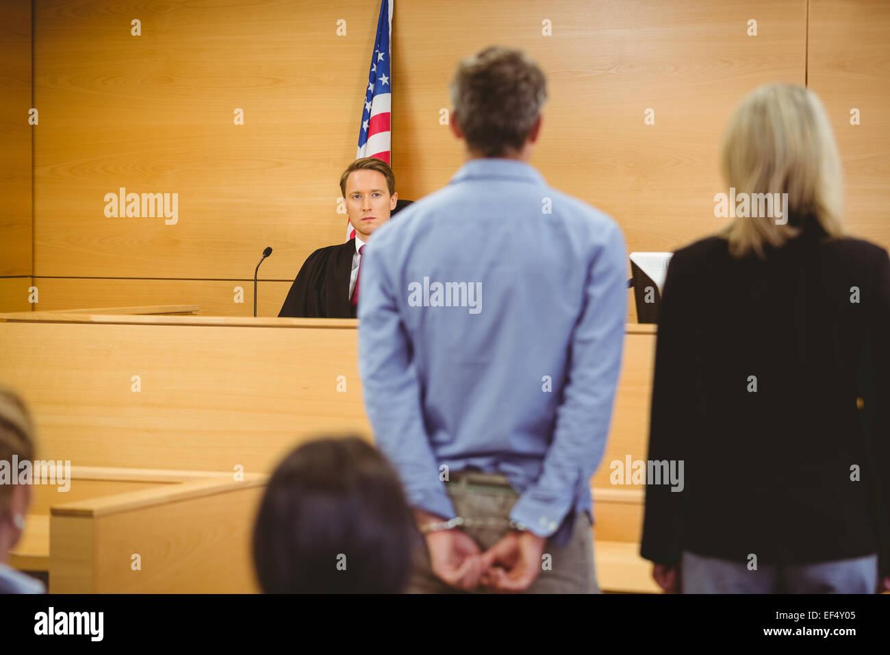 Criminal Waiting For Courts Ruling Stock Photo Alamy