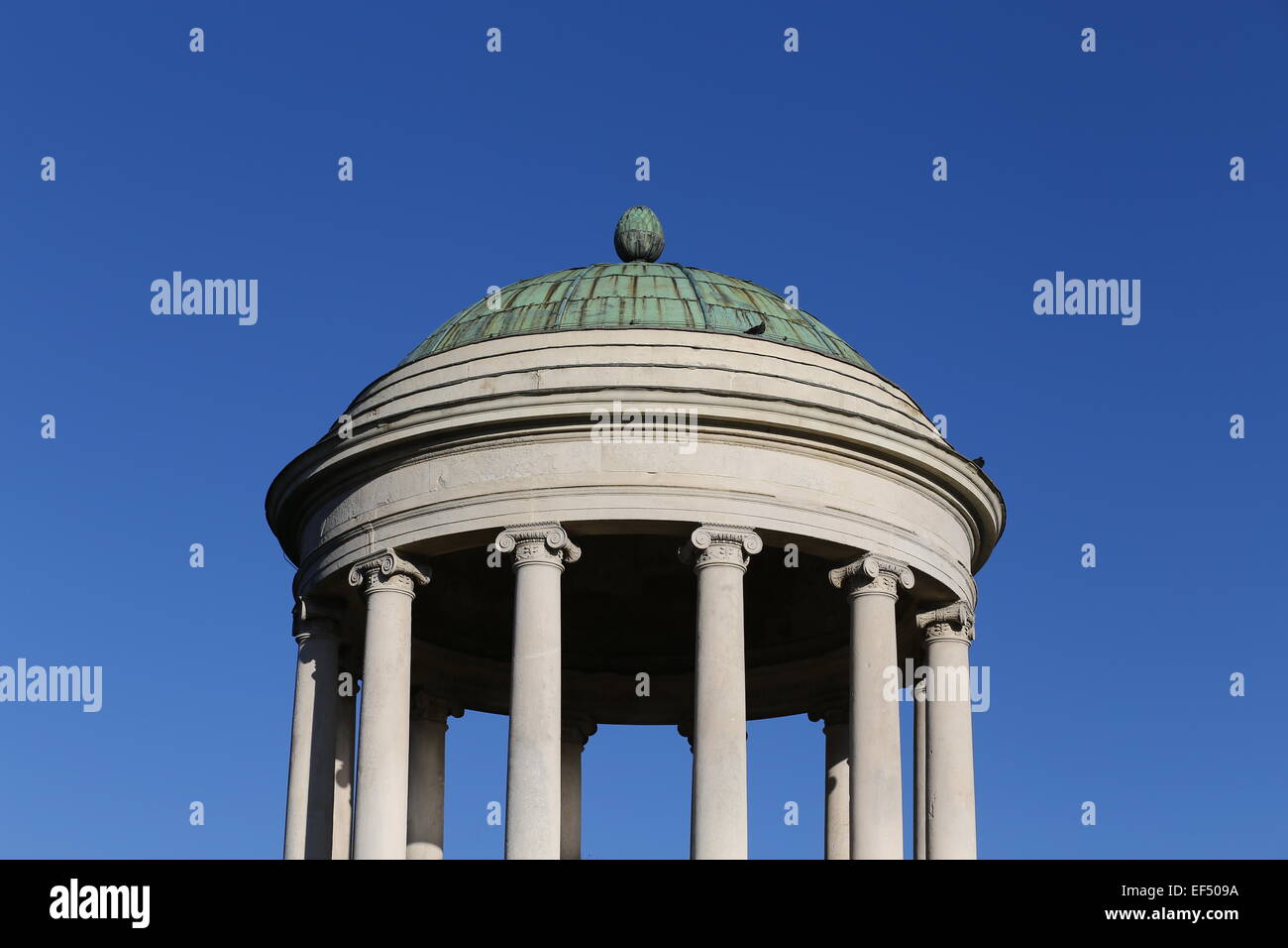 ancient temple over the hill of the public park of vicenza Italy Stock Photo