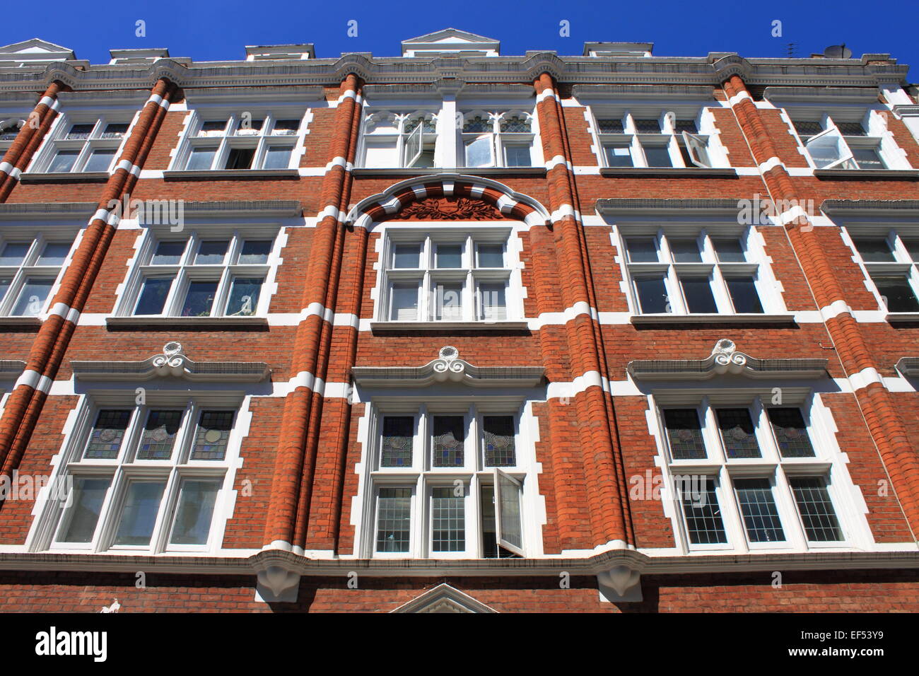 A typical british red brick building Stock Photo