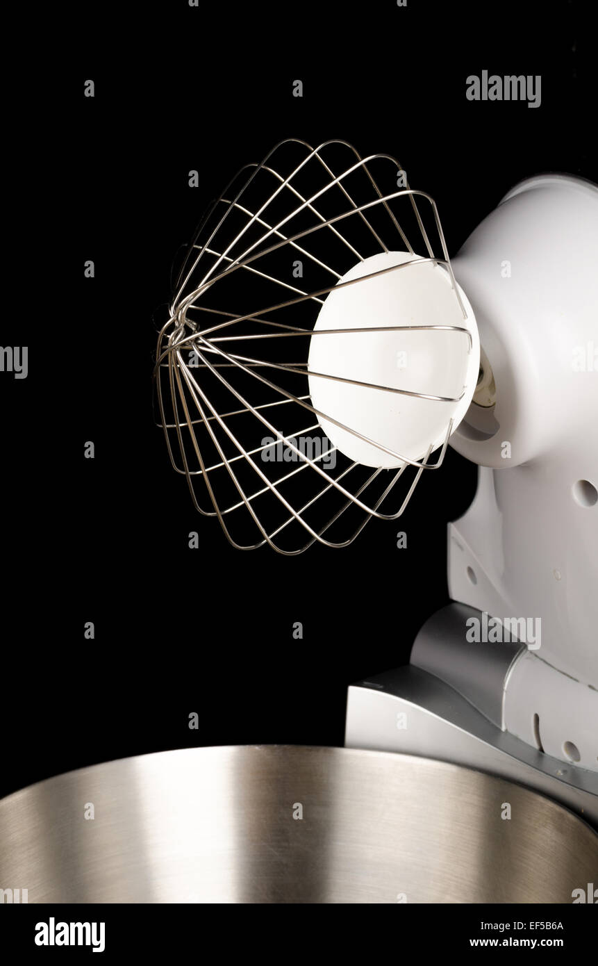 Modern food processor with a whisk tool Stock Photo Alamy