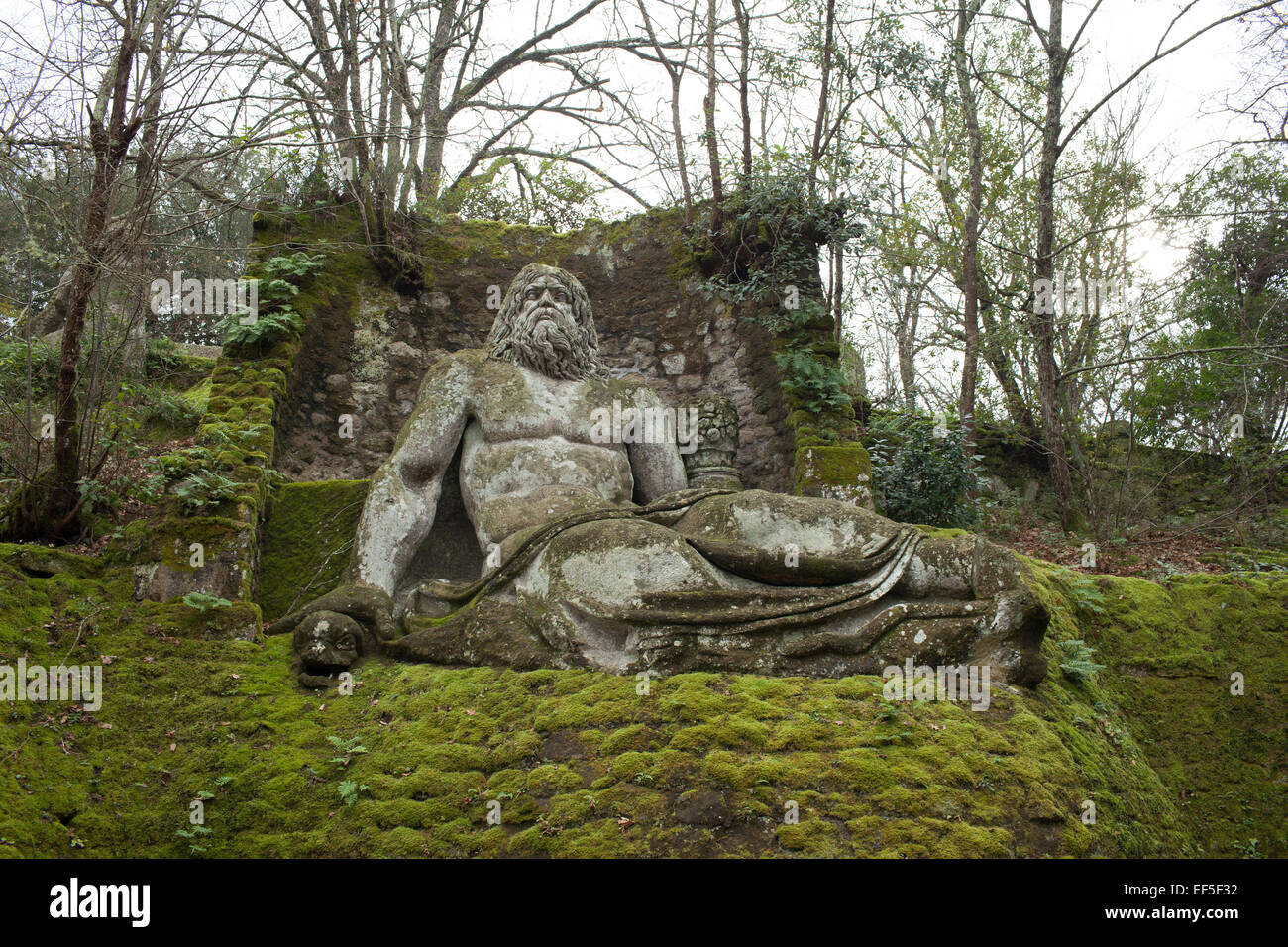 Neptune Bomarzo Gardens Italy Stock Photo 78182918 Alamy
