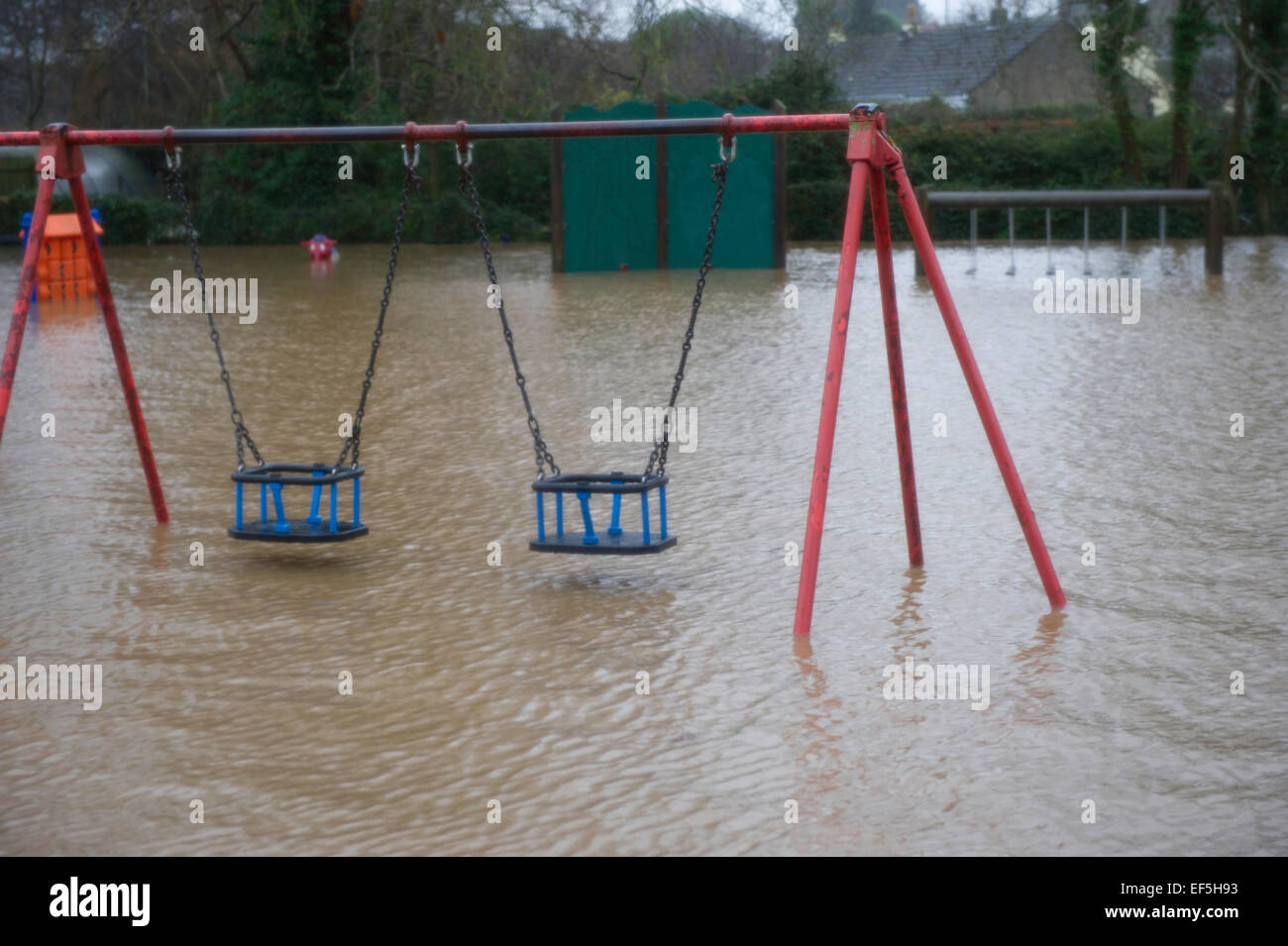 Braunton flood December 2012 Stock Photo