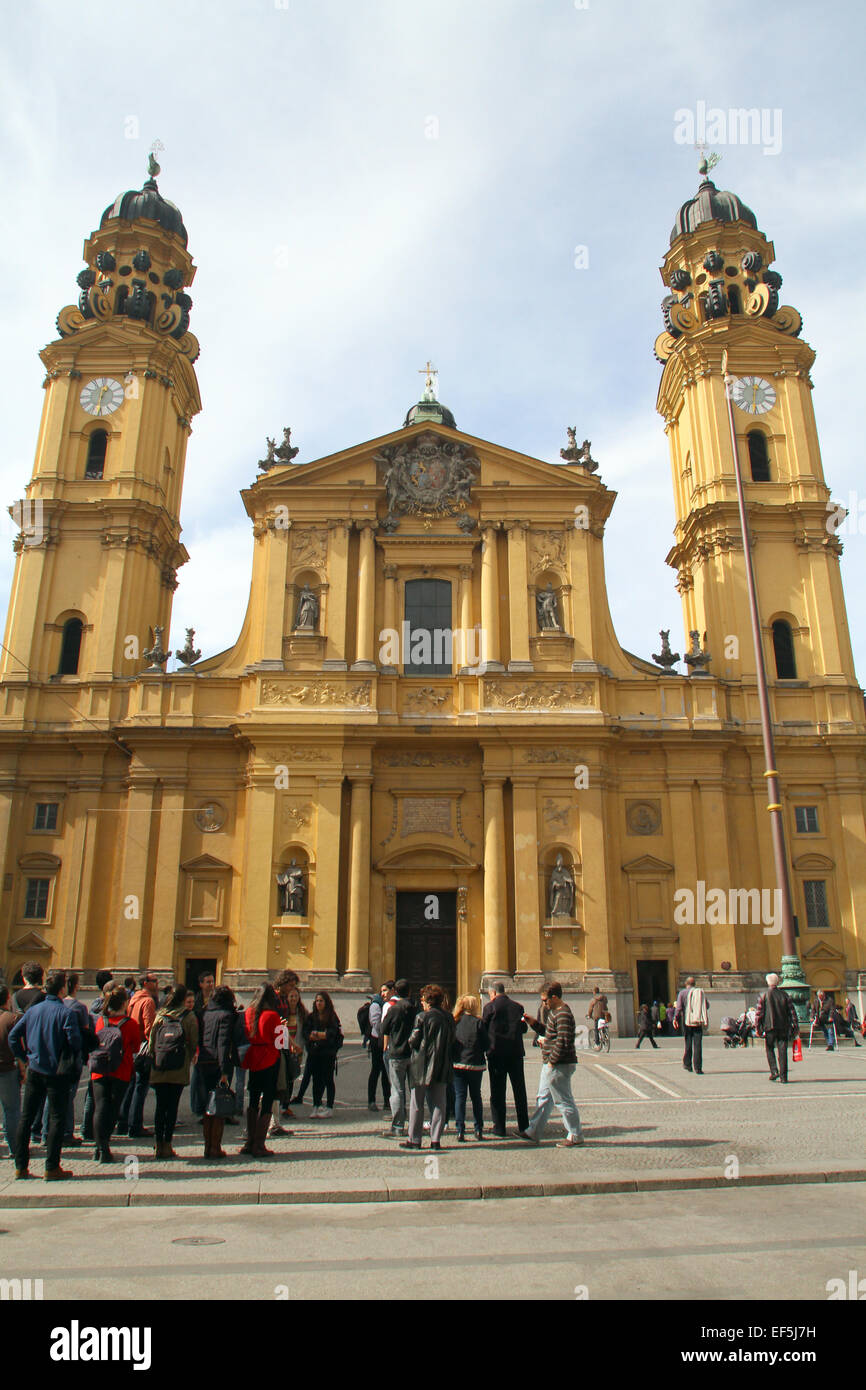 THE THEATINE CHURCH OF ST. CAJETAN MUNICH GERMANY 18 March 2014 Stock Photo