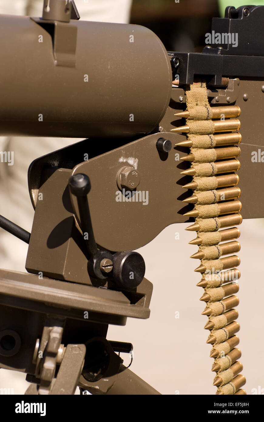 Ckm wz30 machine gun ammo Stock Photo