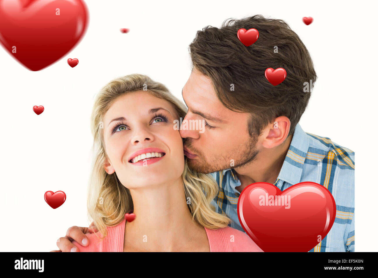 Boyfriend and girlfriend kissing hi-res stock photography and images ...