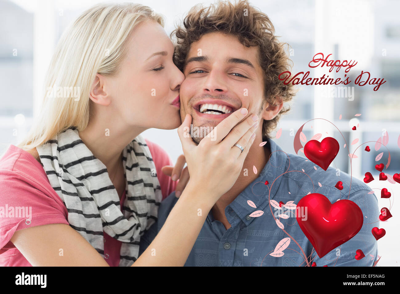 Kissing On The Cheek And Female Hi Res Stock Photography And Images Alamy