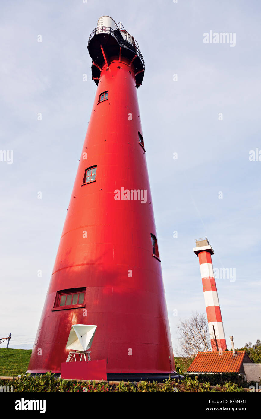 Hoek van Holland Lighthouse. Hoek van Holland, South Holland, Netherlands. Stock Photo