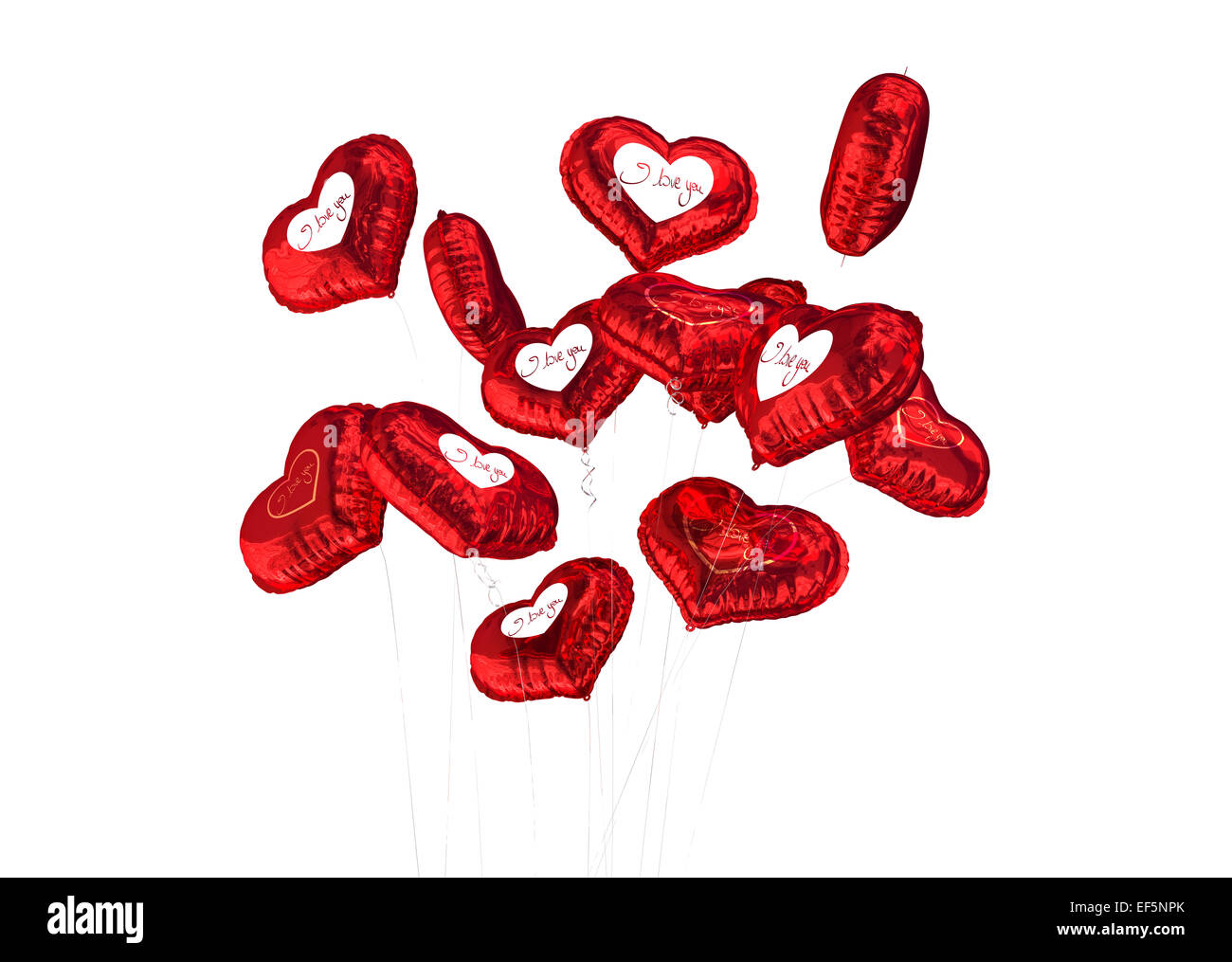 Composite image of valentines love hearts Stock Photo