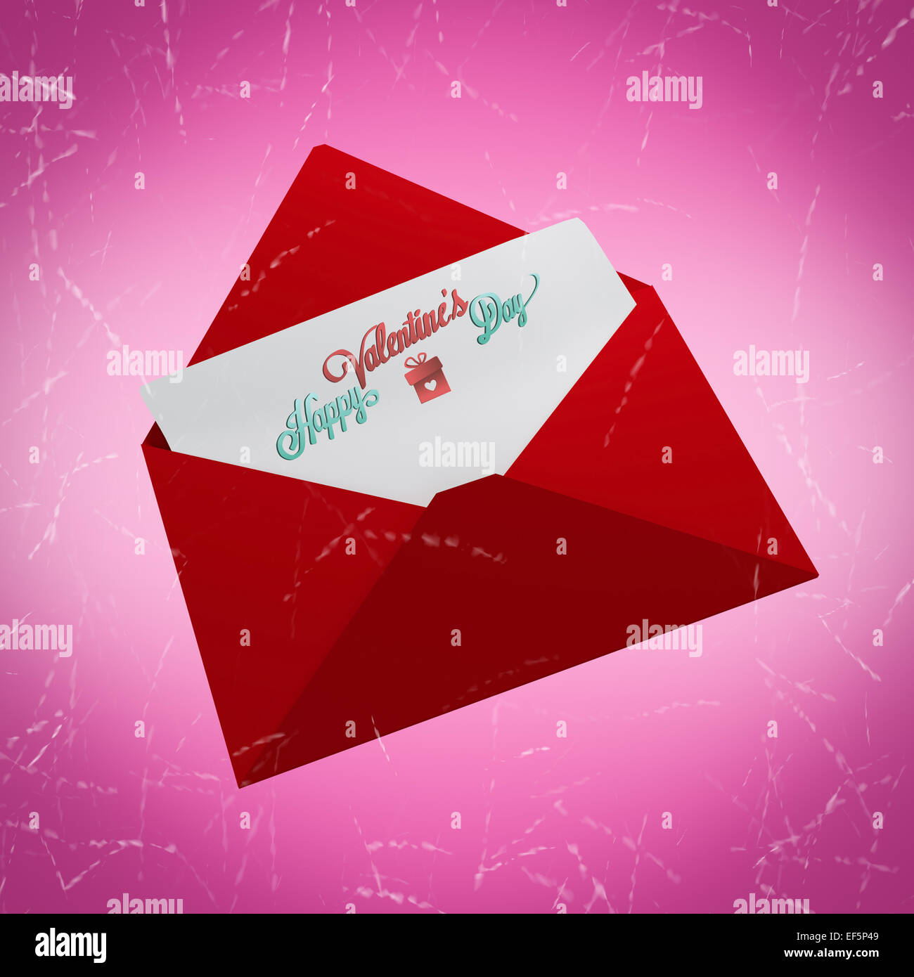 Composite image of love letter Stock Photo