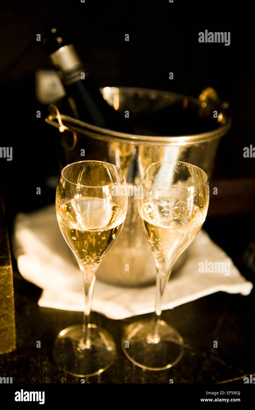 Drinking Champagne, Spain Stock Photo Alamy