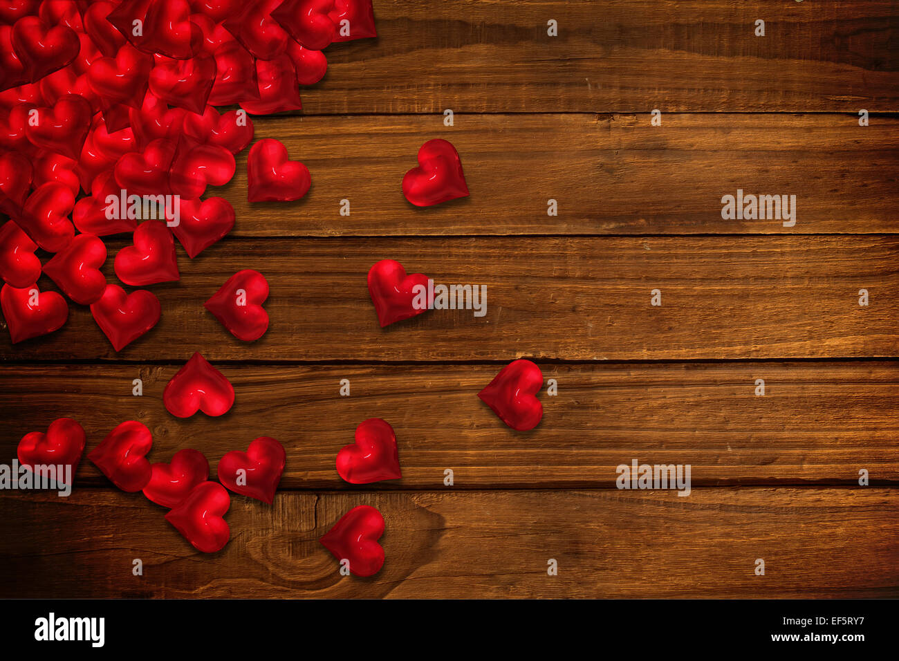 Composite image of red love hearts Stock Photo - Alamy