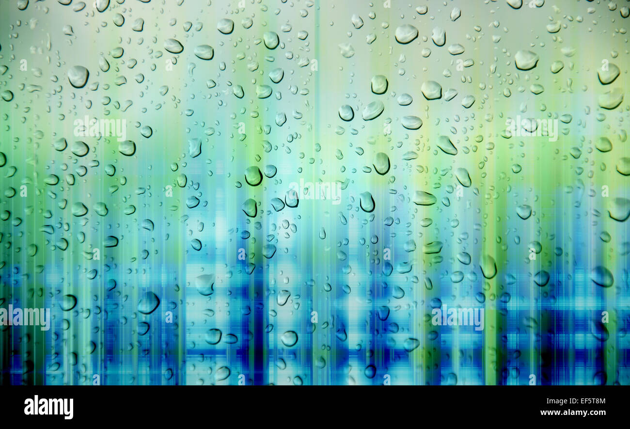 abstract blue color background with drop water Stock Photo - Alamy