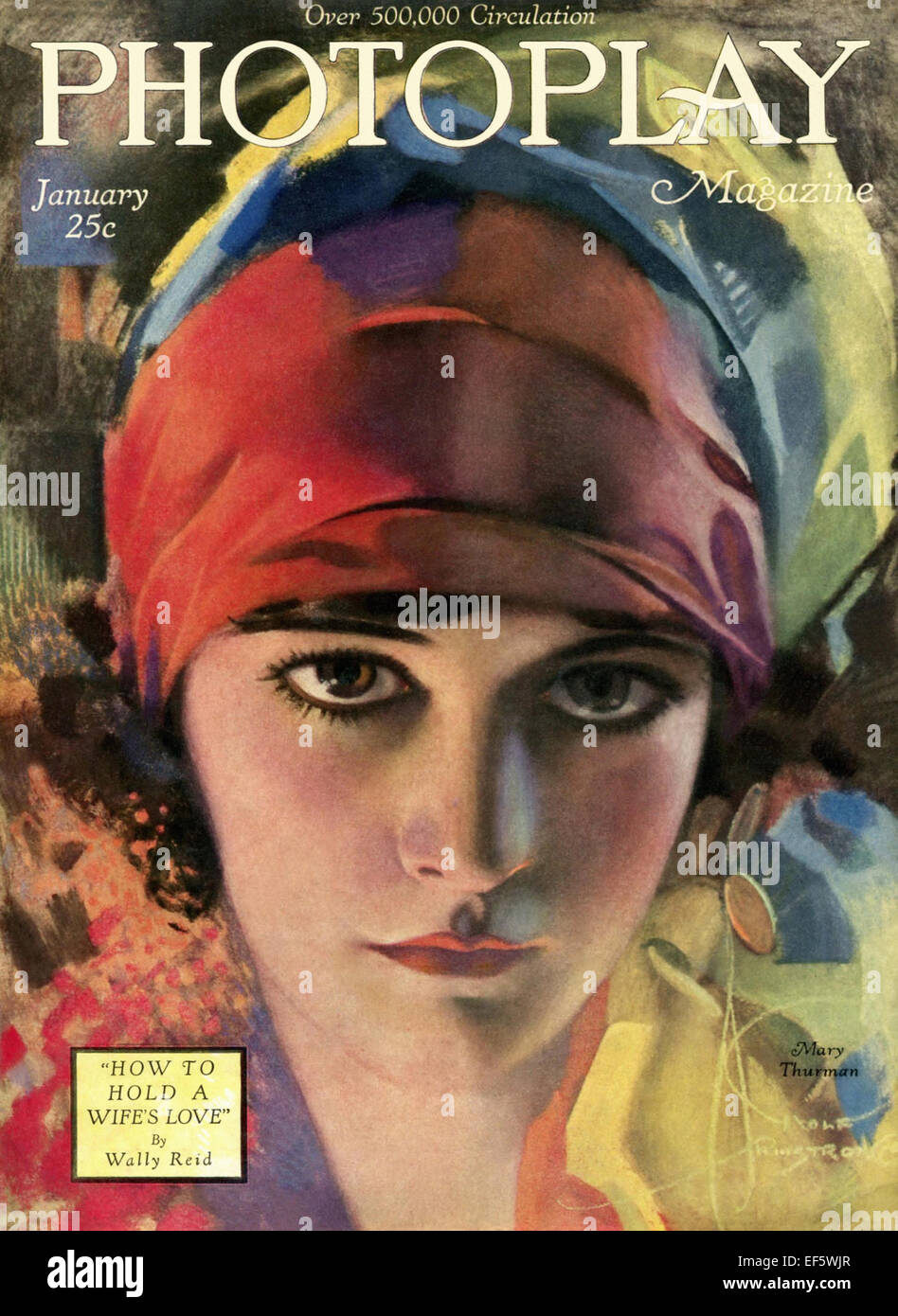 - Photoplay Magazine Cover - Mary Thurman - January  1921 Stock Photo