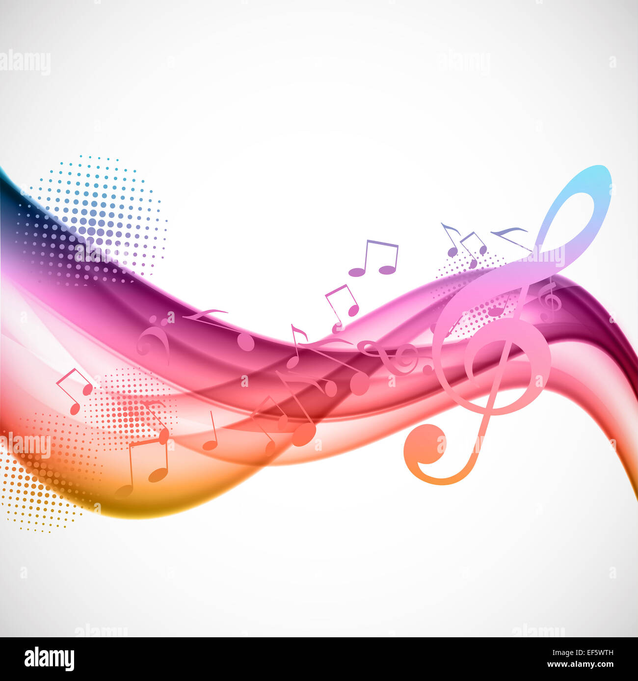 Colorful music background Stock Photo