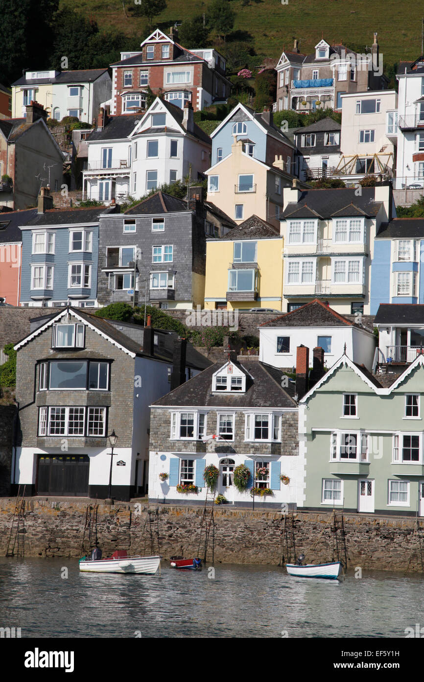 View of waterside property in Bayards Cove Dartmouth Devon from the