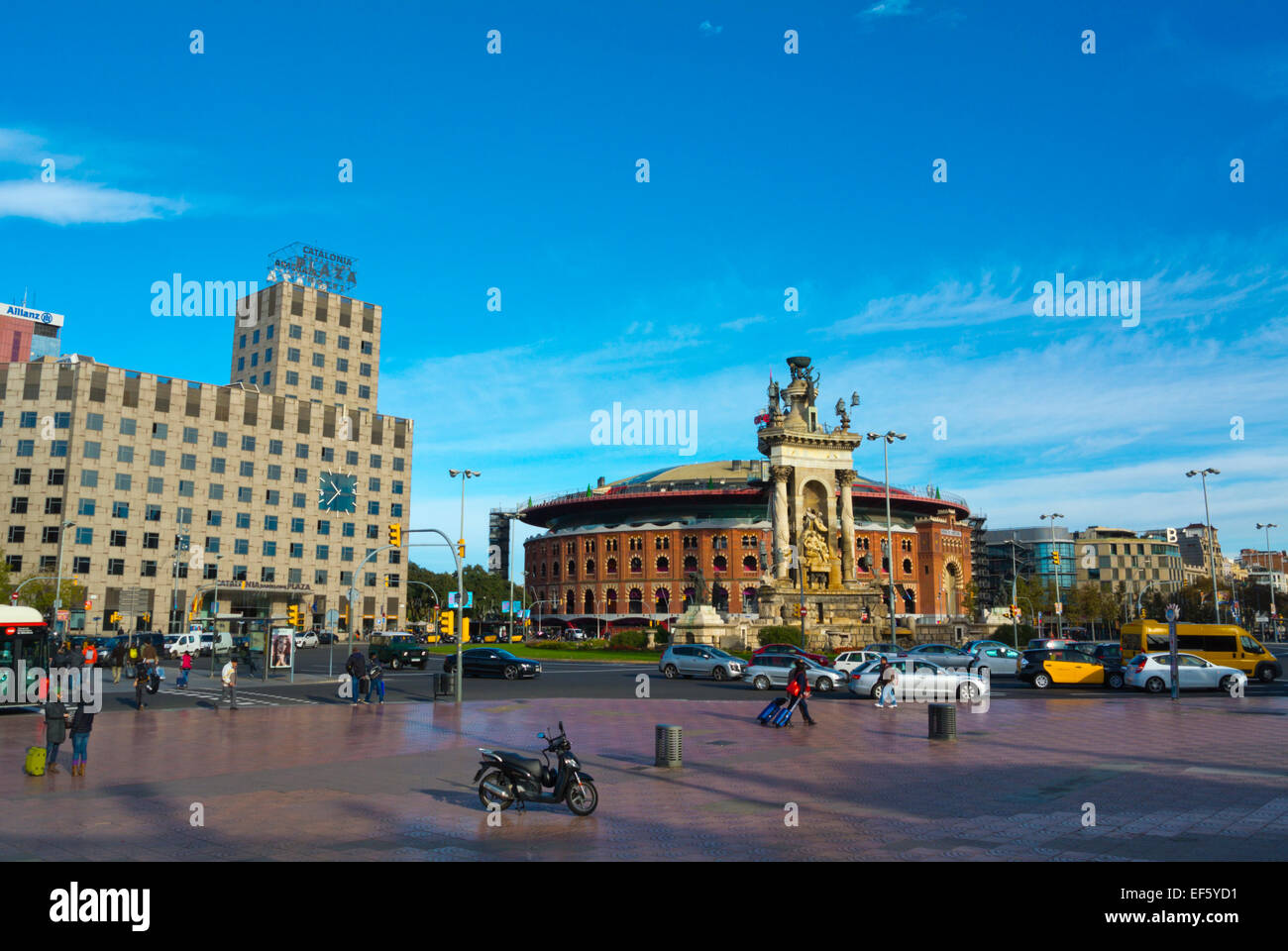Plaça d'Espanya, Sants-Montjuic district, Barcelona, Spain Stock Photo