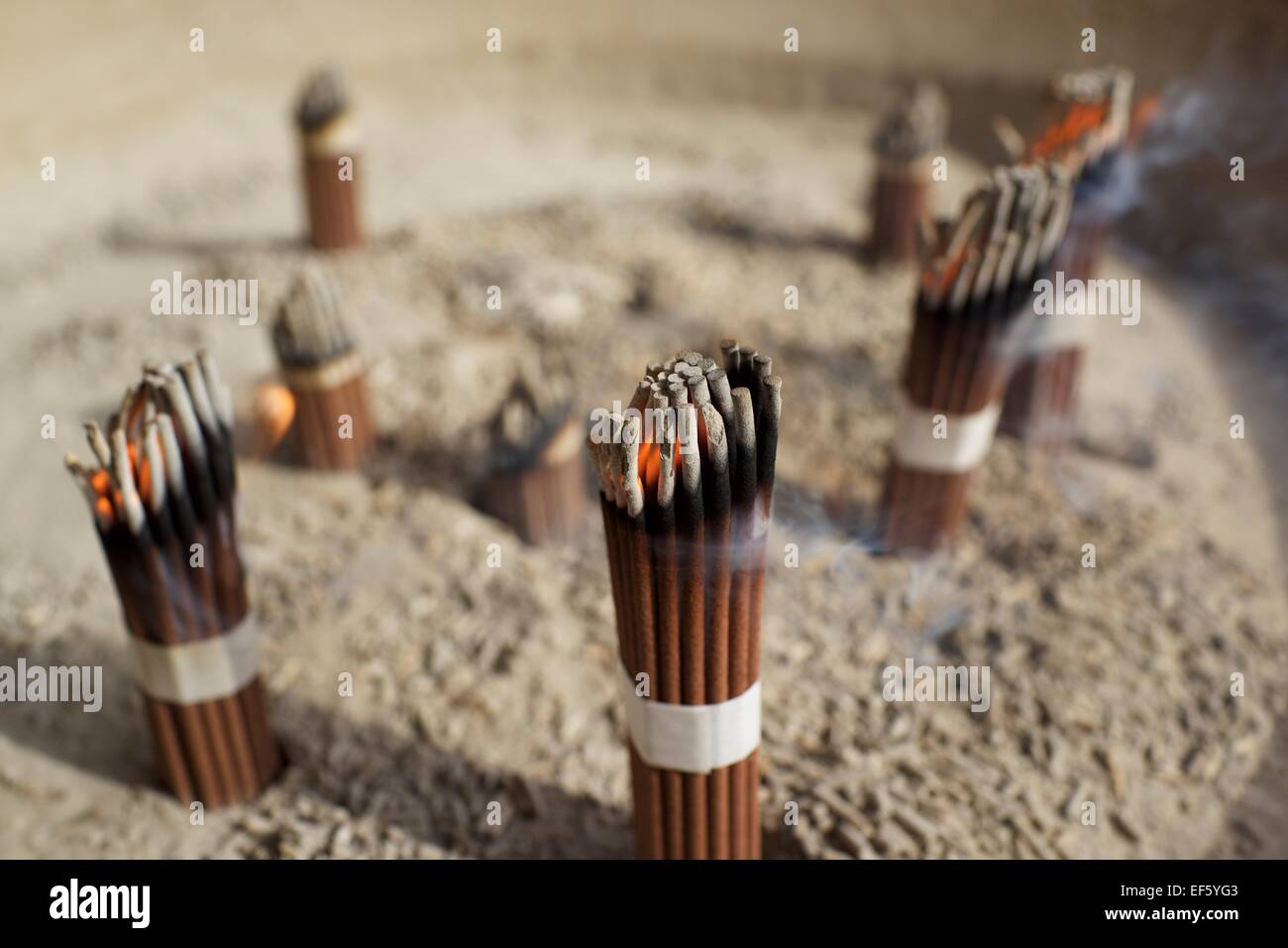 Incense Burning at Yakushiji in Nara, Japan Stock Photo Alamy
