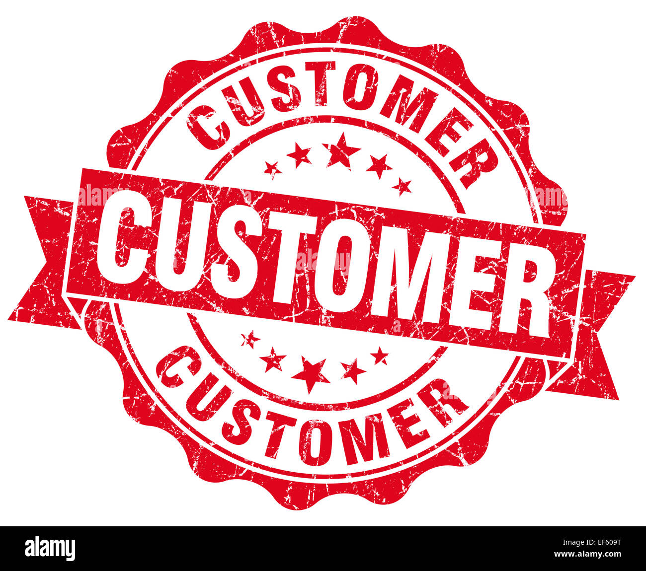 customer red vintage isolated seal Stock Photo - Alamy