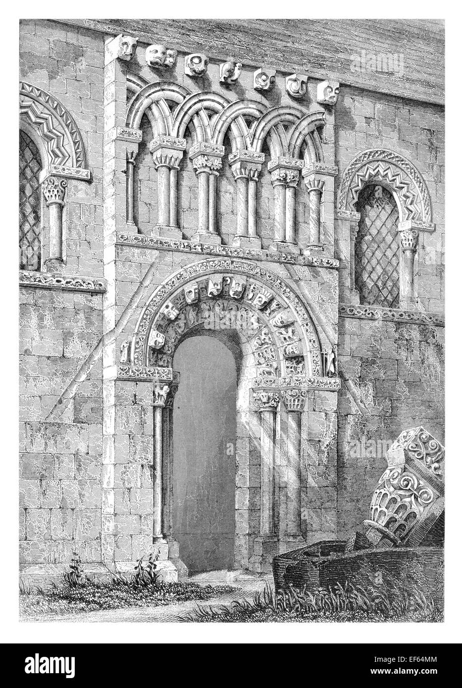 Pencil drawing doorway Black and White Stock Photos & Images - Alamy
