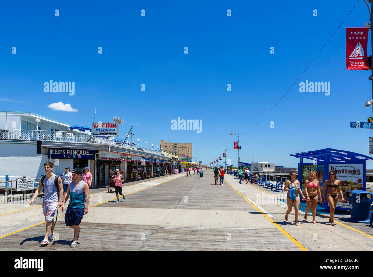 The Boardwalk In North Wildwood Cape May County New Jersey - 