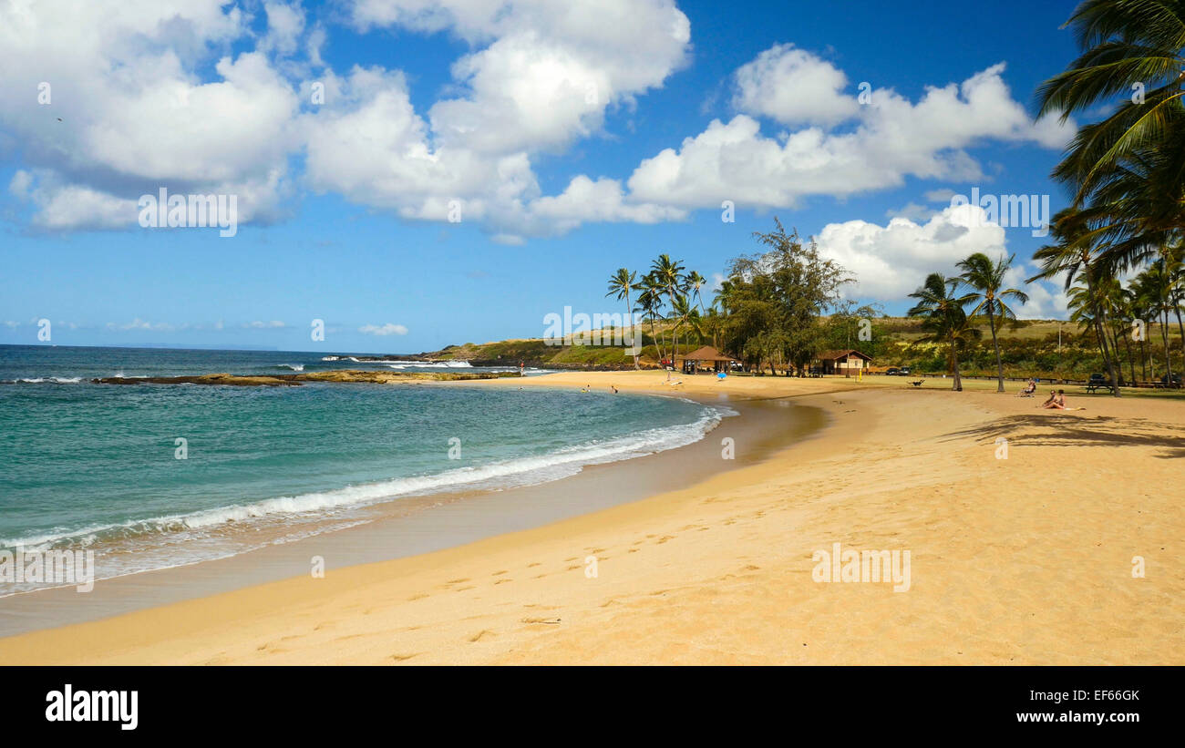 Salt Pond Beach, Park, Hanapepe, Kauai, Hawaii Stock Photo